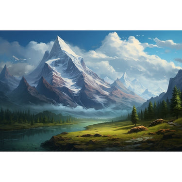 Canvas of Mountain Scenery